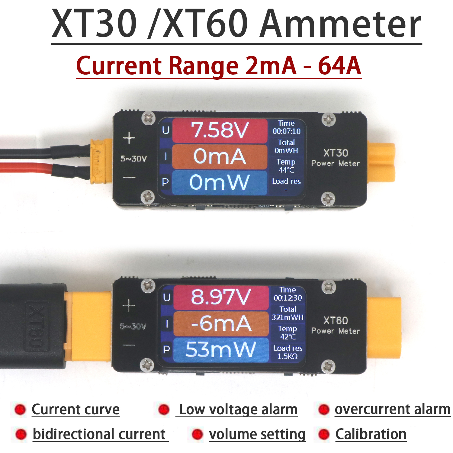 XT30 XT60 Ammeter Power Meter  - đánh giá và giá Drone Battery High Voltage