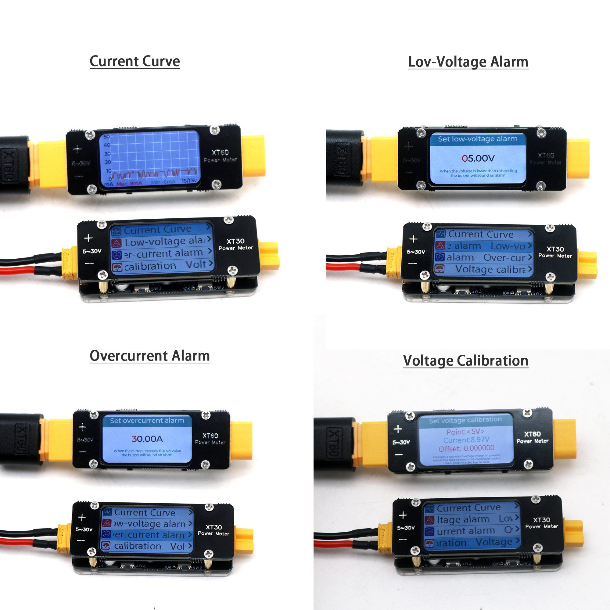 XT30 XT60 Ammeter Power Meter  - đánh giá và giá Drone Battery High Voltage