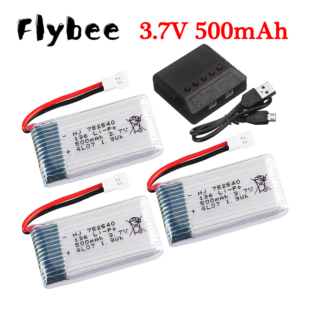 3.7V 500mAh 752540 Lipo Batter - đánh giá và giá Drone Battery Charger