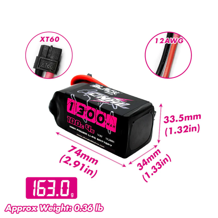 2PCS CNHL 4S 14.8V Lipo Batter - đánh giá và giá Drone Battery 4S