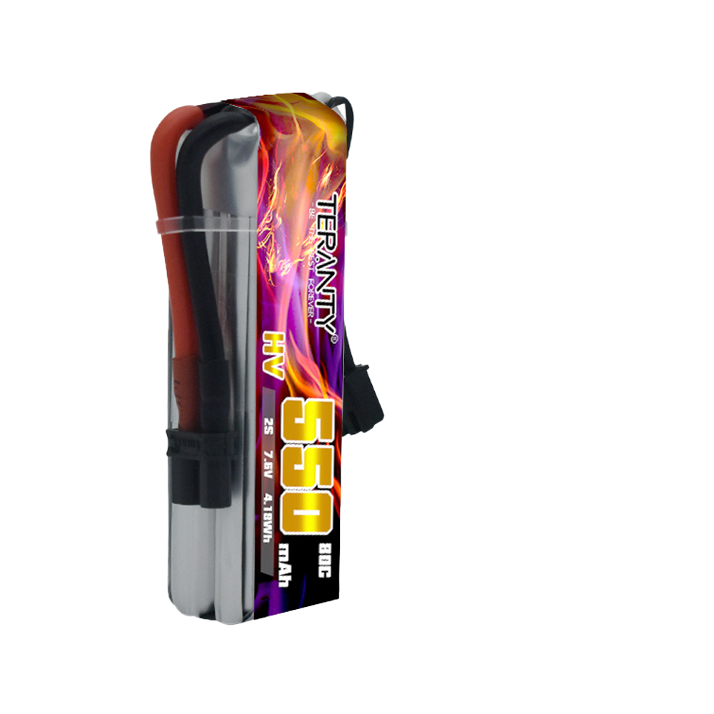 TERANTY 2S 7.6V 550mAh 80C HV  - đánh giá và giá Drone Battery High Voltage