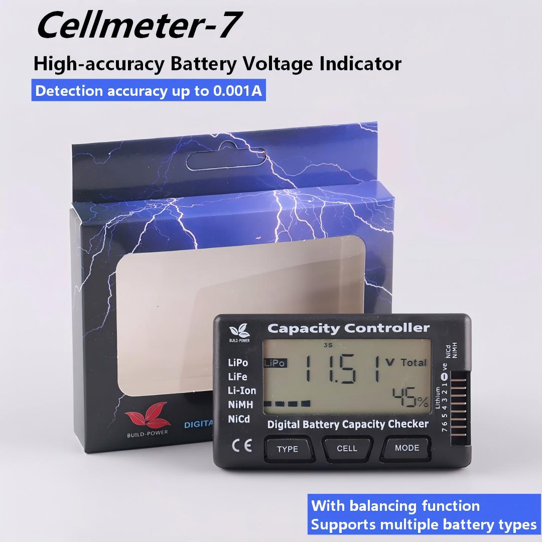 Cellmeter 7 Battery Capacity C - đánh giá và giá Drone Battery Voltage Checker