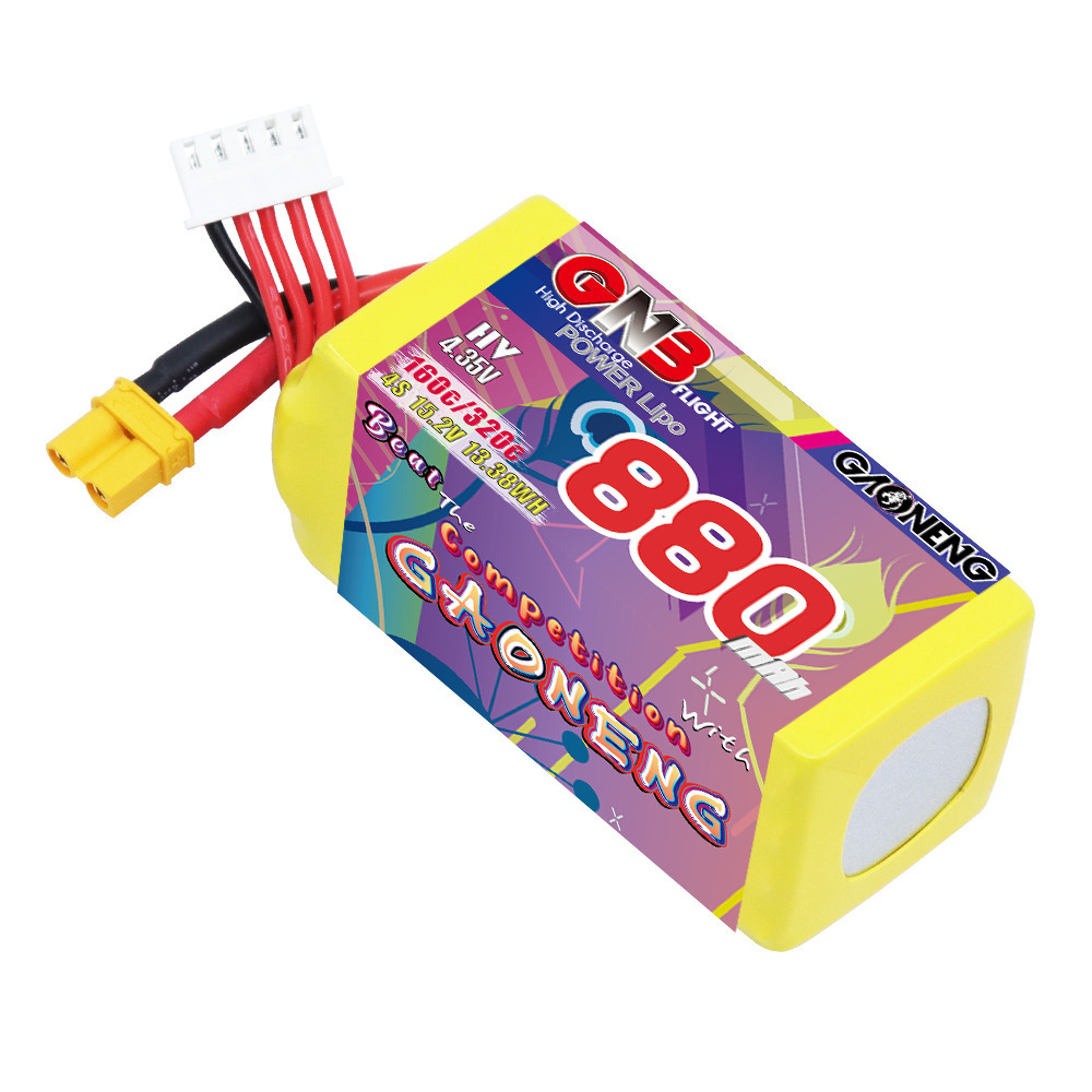 GNB 4S 880mAh 15.2V 160C/320C  - đánh giá và giá Drone Battery 4S