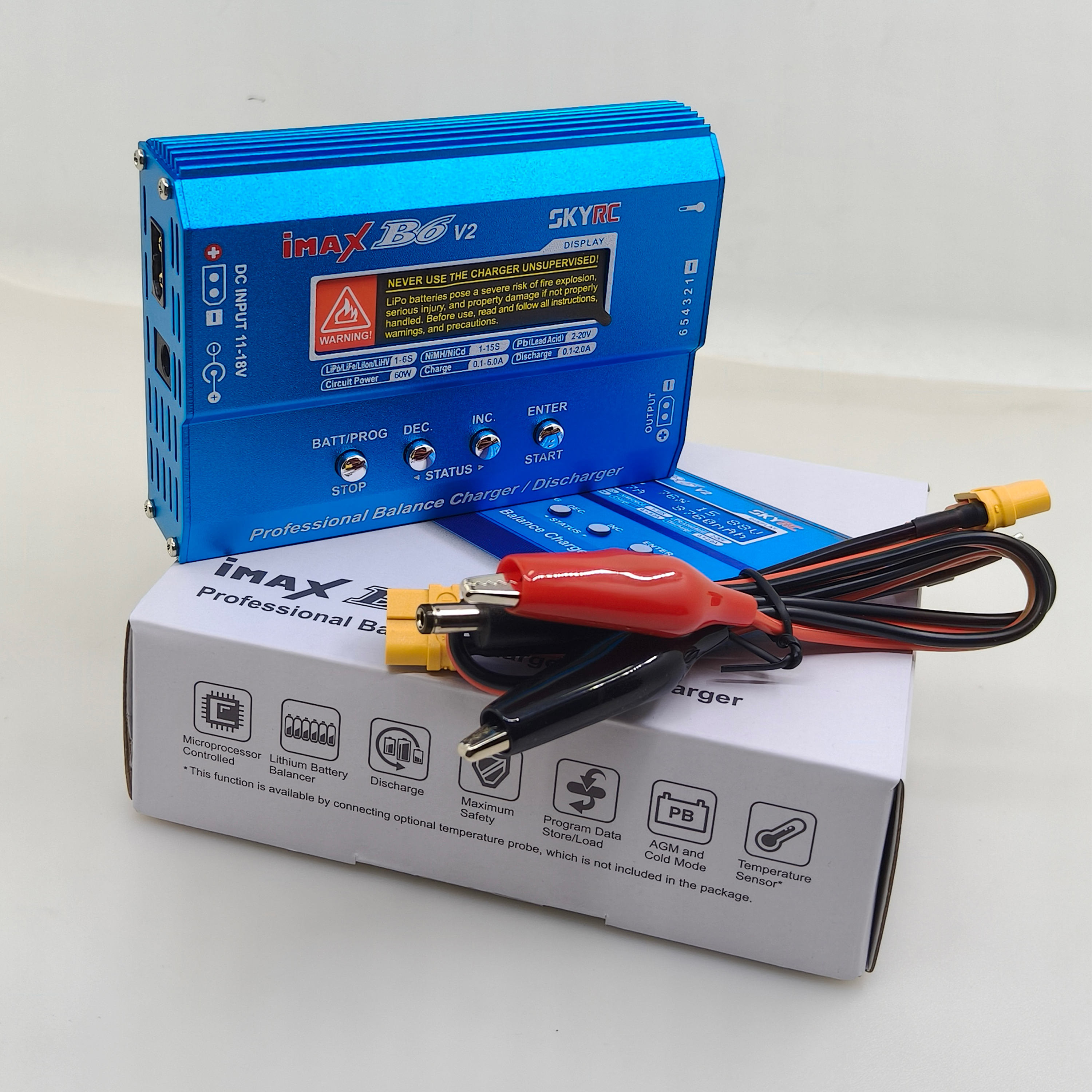 IMAX B6 / B6AC 80W T/XT60plug  - đánh giá và giá Drone Battery Balance Charger
