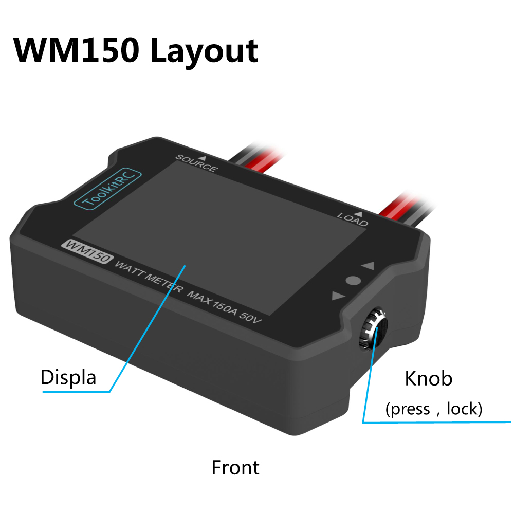 ToolkitRC WM150 150A 50V Watt  - đánh giá và giá Drone Battery Voltage Checker