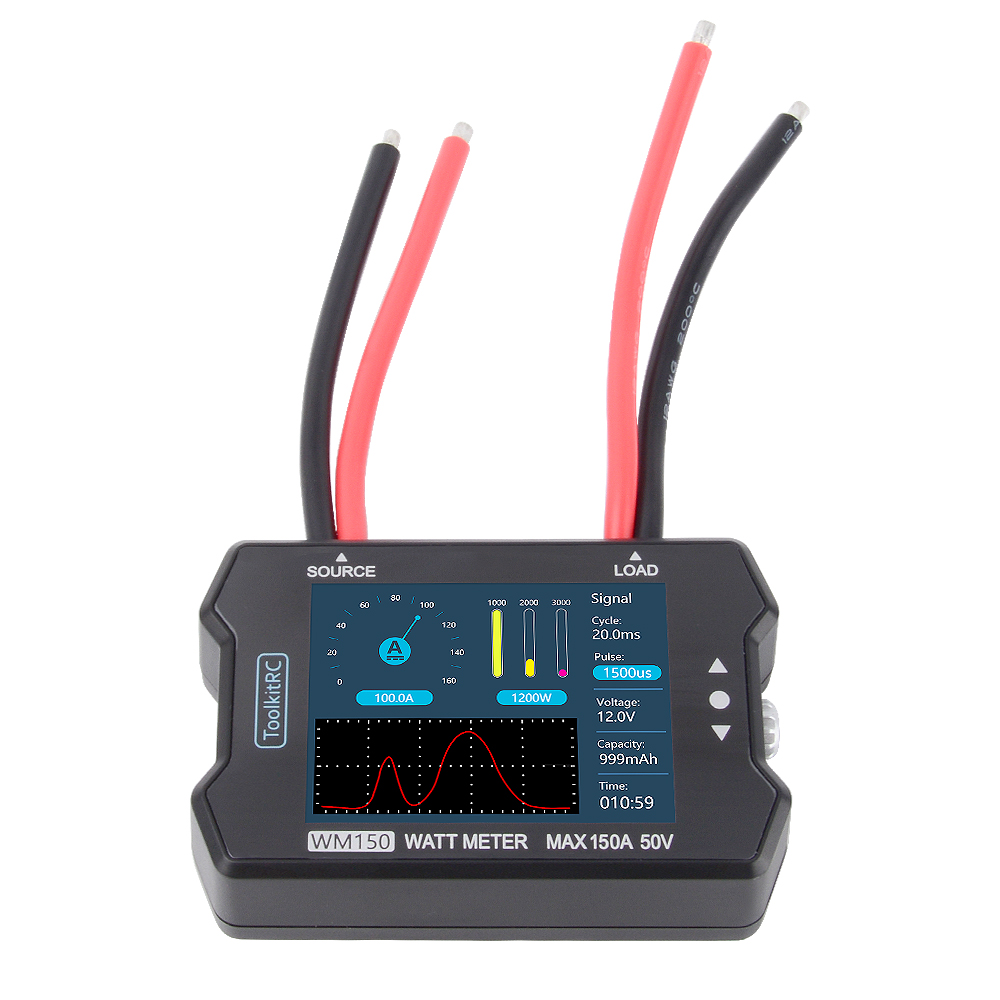 ToolkitRC WM150 150A 50V Watt  - đánh giá và giá Drone Battery Voltage Checker