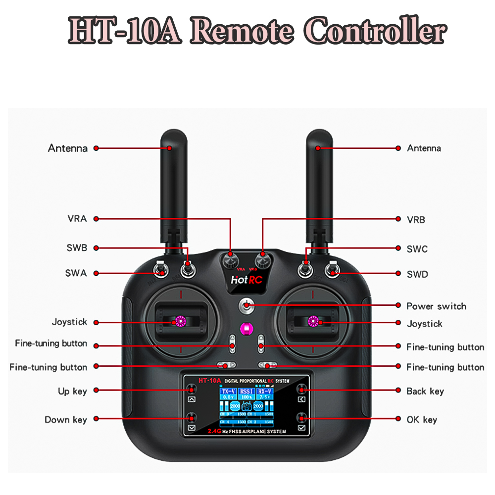 Hotrc Hot rc HT-10A HT10A 2.4G - đánh giá và giá Drone Battery Connector