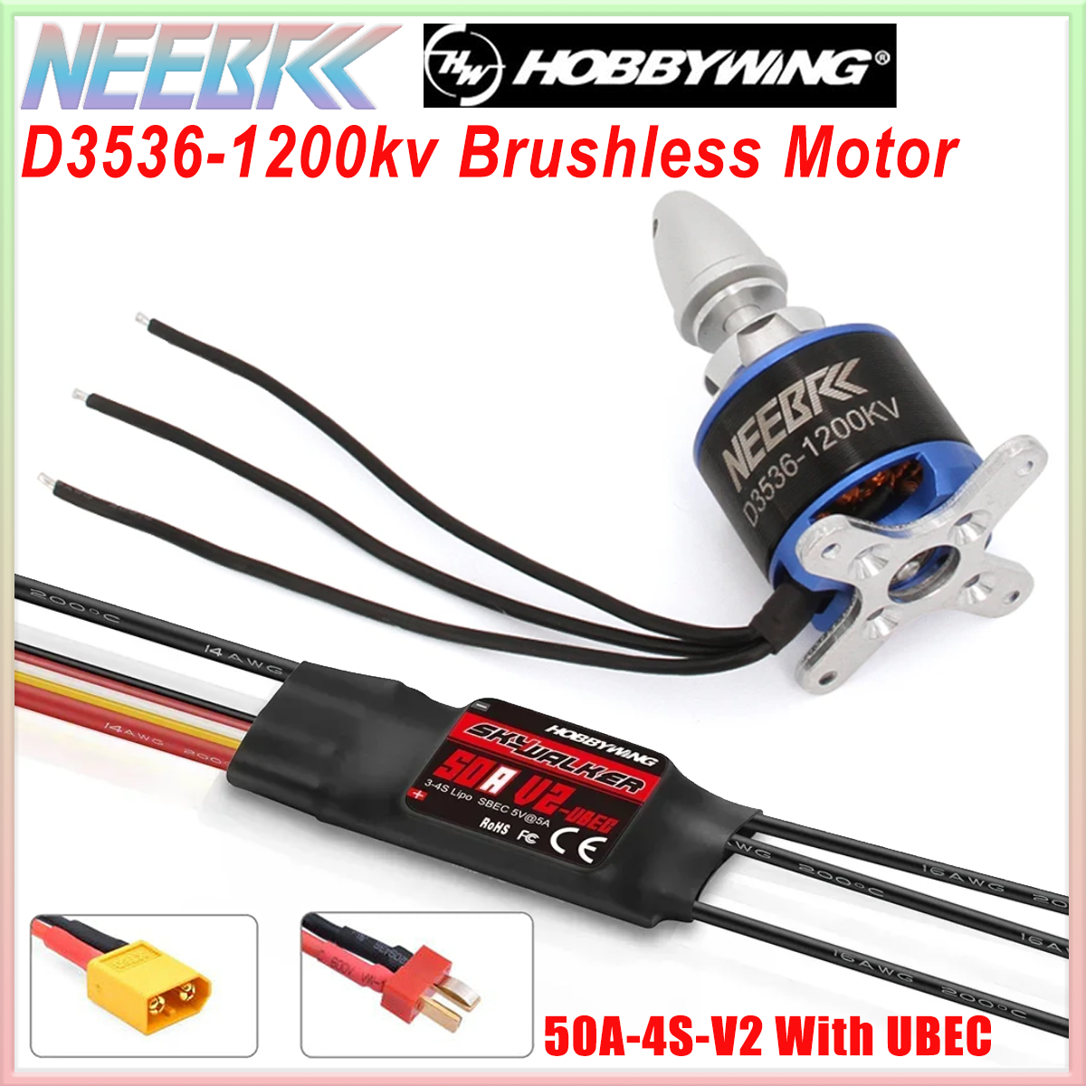 3536 1200KV Brushless Motor 2- - đánh giá và giá Drone Battery 4S