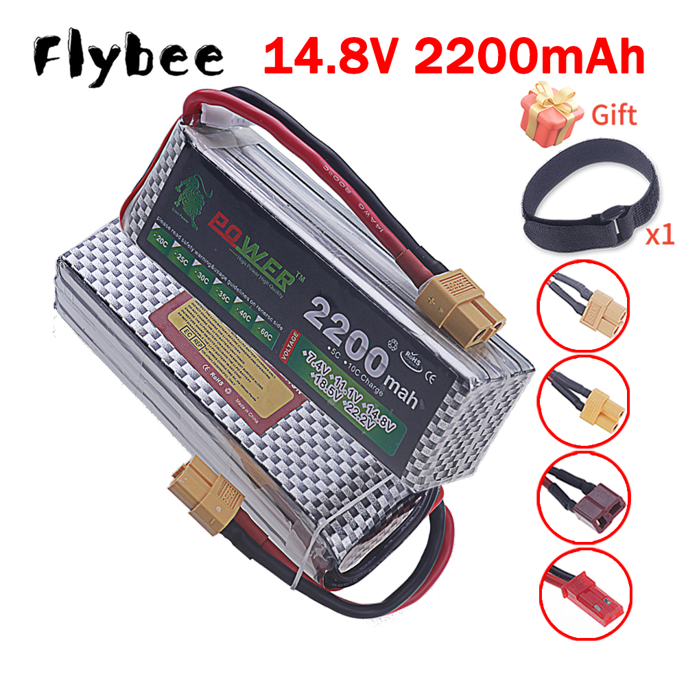 14.8V 2200mah Li-polyme Batter - đánh giá và giá Drone Battery 4S