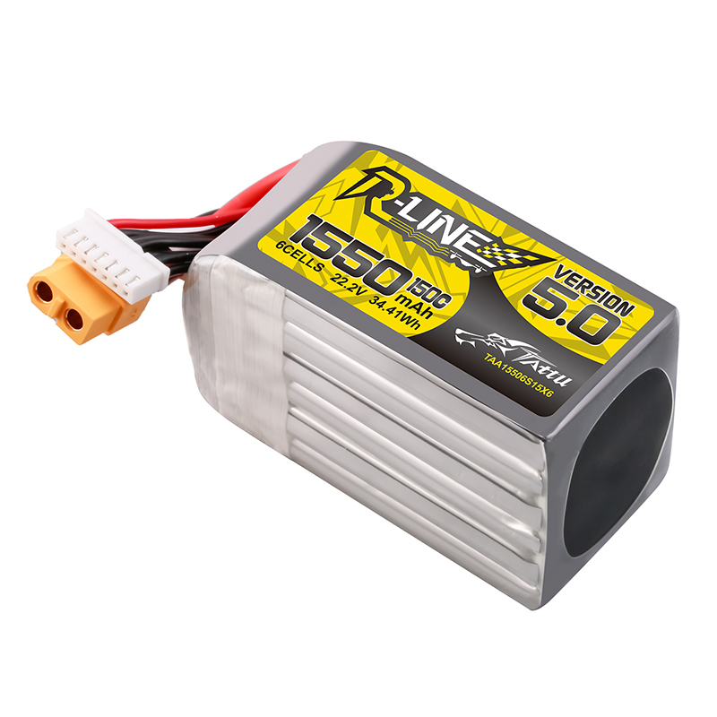 TATTU-R-LINE 5.0 22.2V 1550mAh - đánh giá và giá Drone Battery 6S
