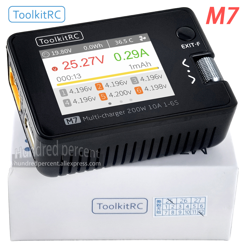 ToolkitRC M7 Charger Intellige - đánh giá và giá Drone Battery Voltage Checker