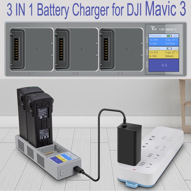 3 IN 1 Battery Charger for DJI - đánh giá và giá Drone Battery Parallel Board