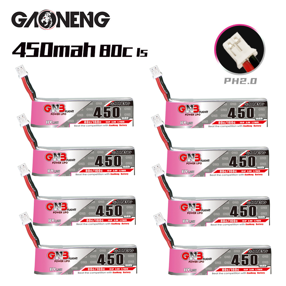 GNB HV 1S 3.8V 450mAh 80C/160C - đánh giá và giá Drone Battery Lipo