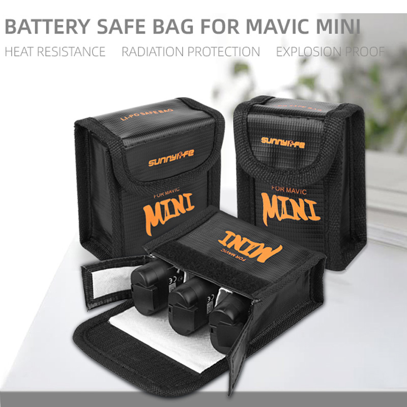 Battery Safe Bag for DJI MINI  - đánh giá và giá Drone Battery Bag