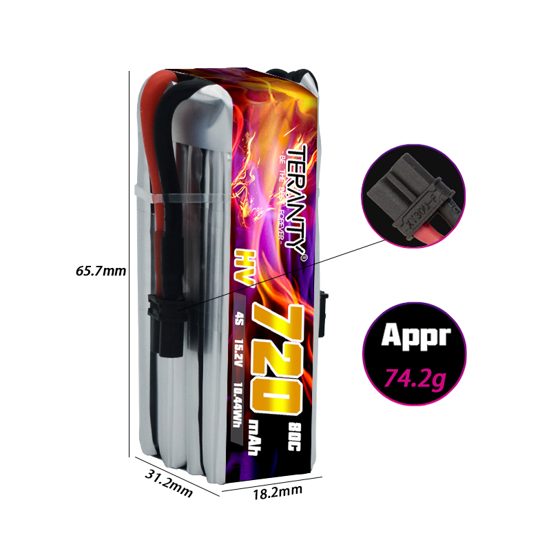 TERANTY 720mAh 4S 15.2V HV Lip - đánh giá và giá Drone Battery Lipo