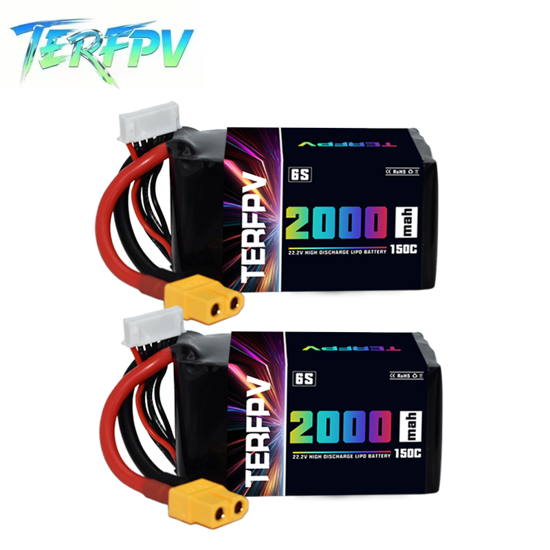 TERFPV 6S 22.2V 2000mAh 150C/3 - đánh giá và giá Drone Battery Plate