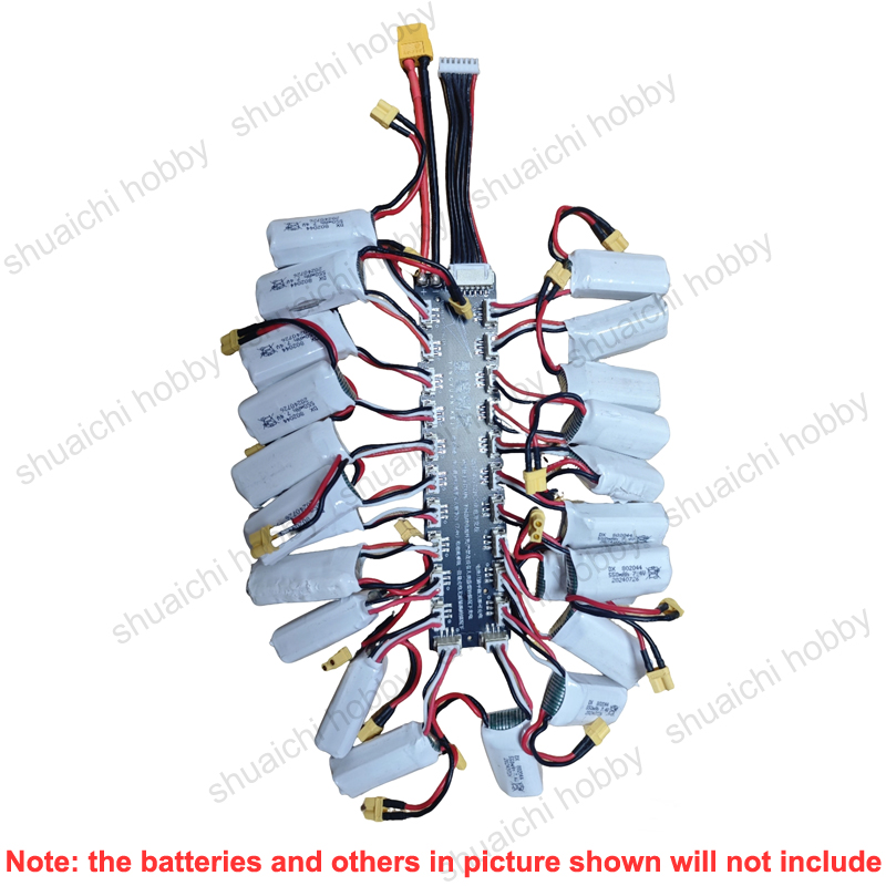 1PCS 2S (7.4V) Battery Paralle - đánh giá và giá Drone Battery Parallel Board