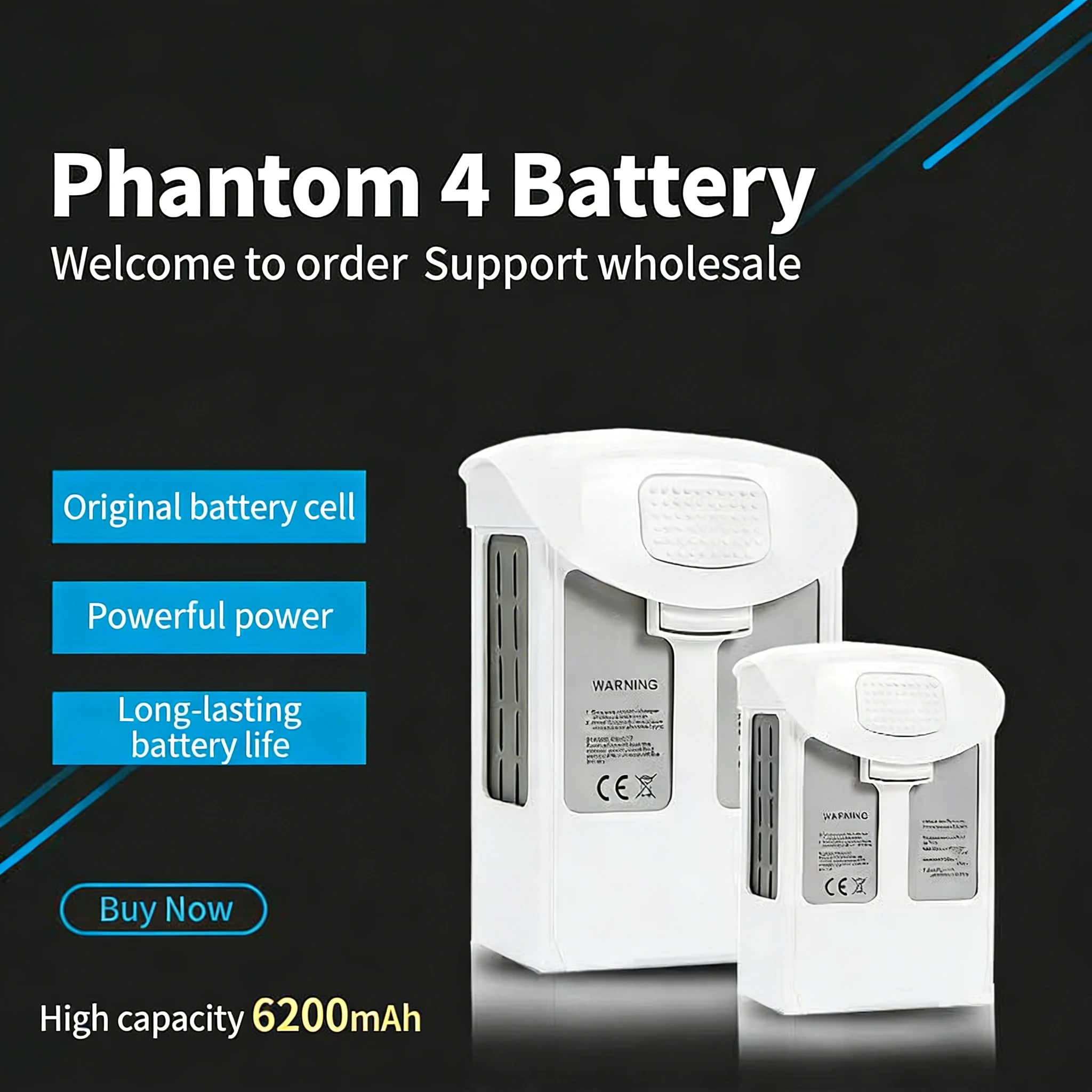 New Phantom 4 battery 6200mah  - đánh giá và giá Drone Battery Li-Ion