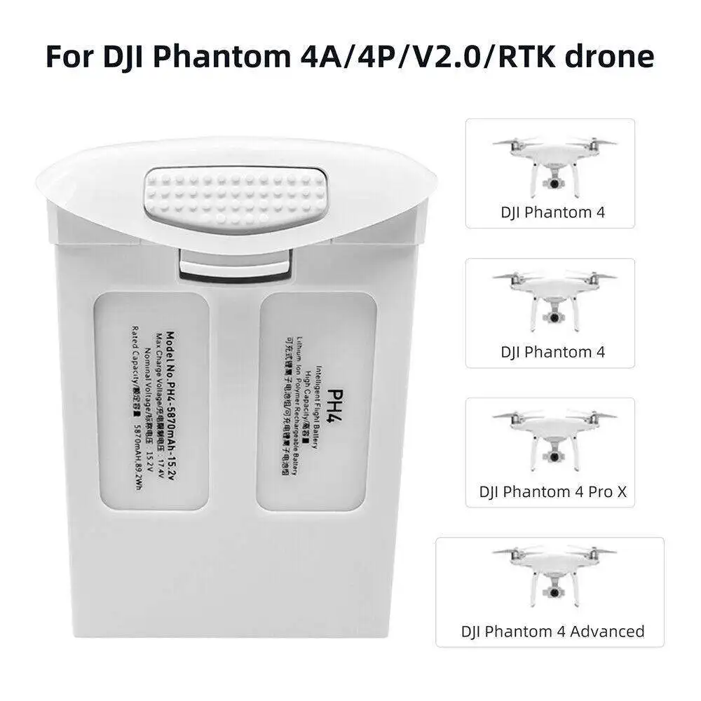 New Phantom 4 battery 6200mah  - đánh giá và giá Drone Battery Li-Ion