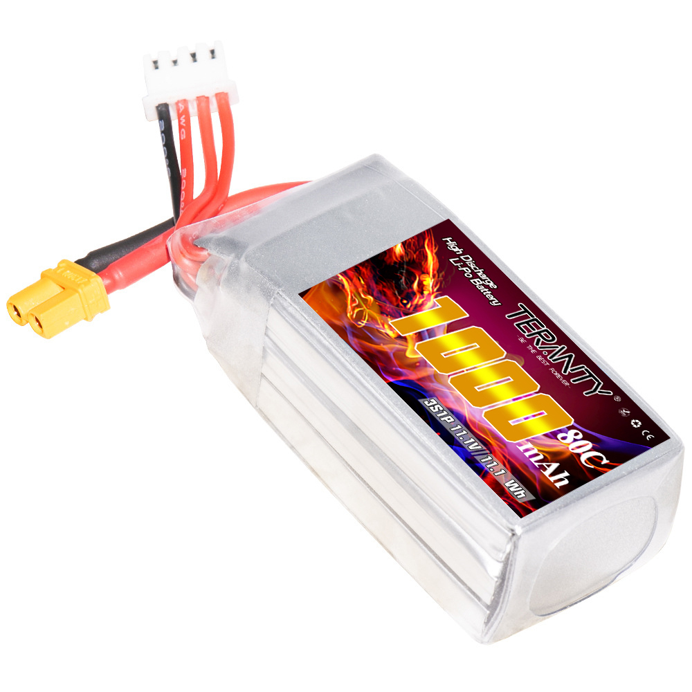 TERANTY 3S 11.1V 80C/160C 1000 - đánh giá và giá Drone Battery 3S